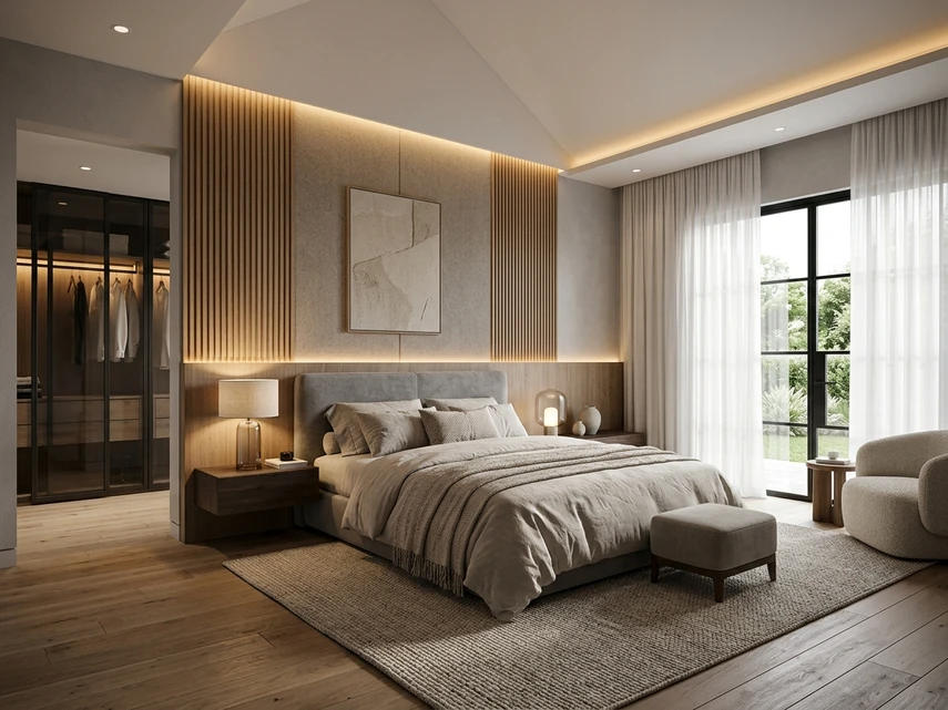 Phối cảnh 3D thiết kế không gian Phòng Tắm Master cao cấp chuẩn kiến trúc Nội Thất Phúc Tường