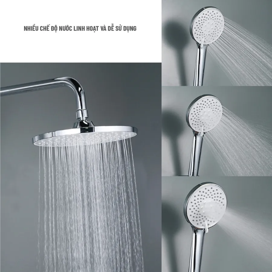 Sự hoàn hảo từ chi tiết - Chất liệu lõi đồng thau, thân inox và bát sen chất lượng cao trên bộ sen Palado 902F. Sự hoàn hảo từ chi tiết - Chất liệu lõi đồng thau, thân inox và bát sen chất lượng cao trên bộ sen Palado 902F.