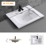 Chậu rửa lavabo âm bàn Palado PLD668C (2)