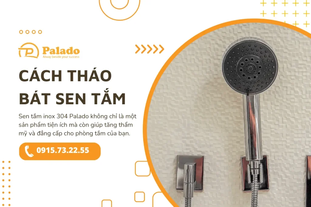Cách tháo bát sen tắm đơn giản