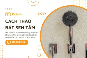 Cách tháo bát sen tắm đơn giản