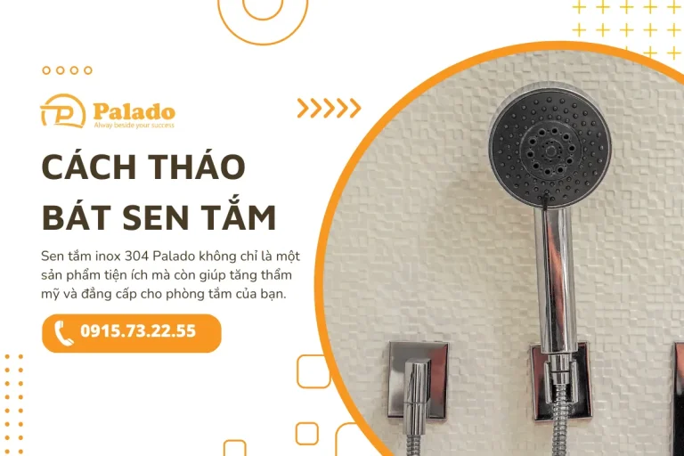 Cách tháo bát sen tắm đơn giản
