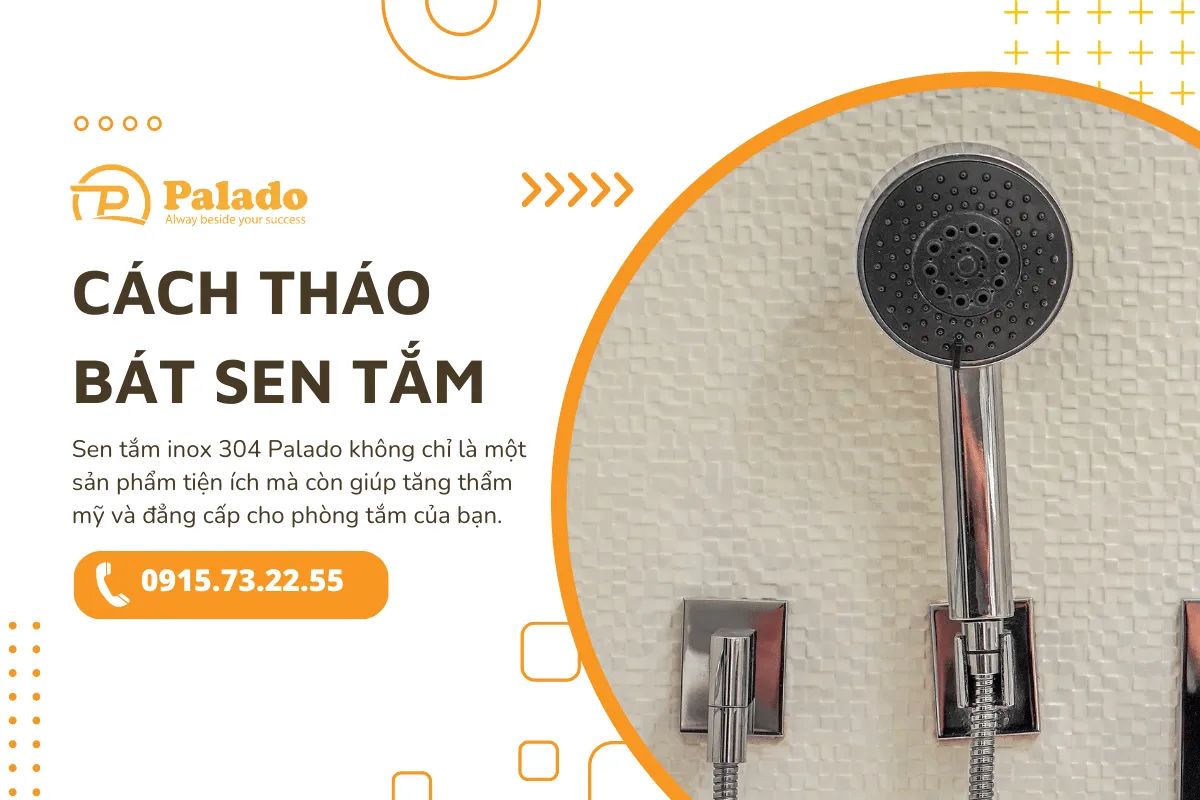 Cách tháo bát sen tắm đơn giản