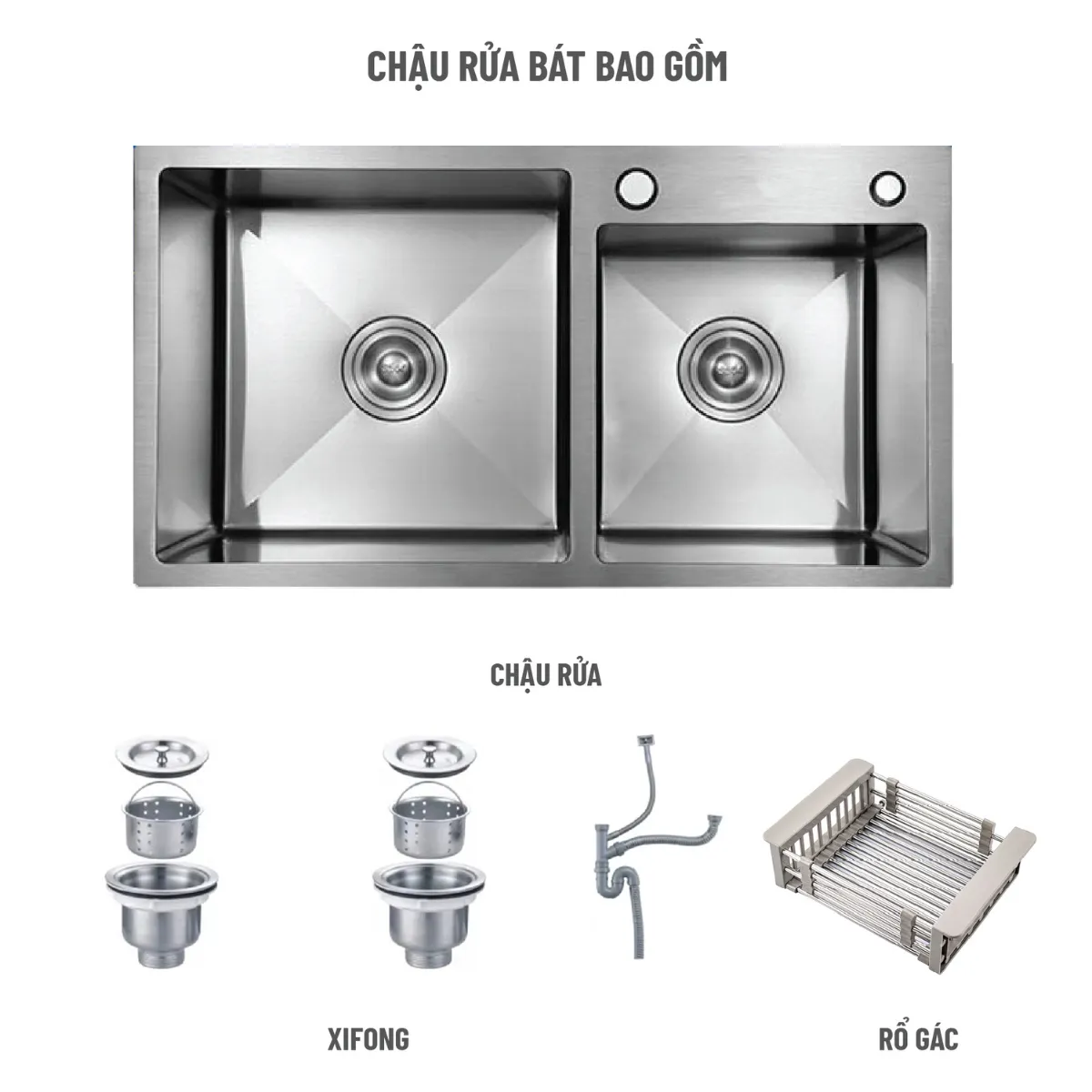 Chất liệu Inox chất lượng và lớp phủ Nano đỉnh cao, làm cho việc vệ sinh trở nên dễ dàng