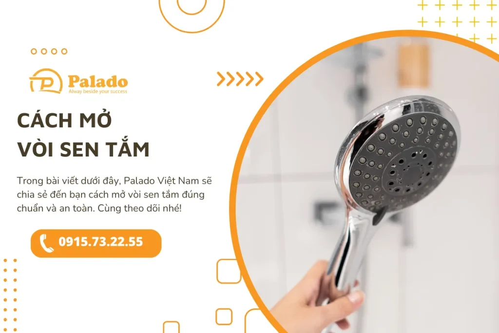 Hướng dẫn cách mở vòi sen tắm đúng chuẩn, an toàn
