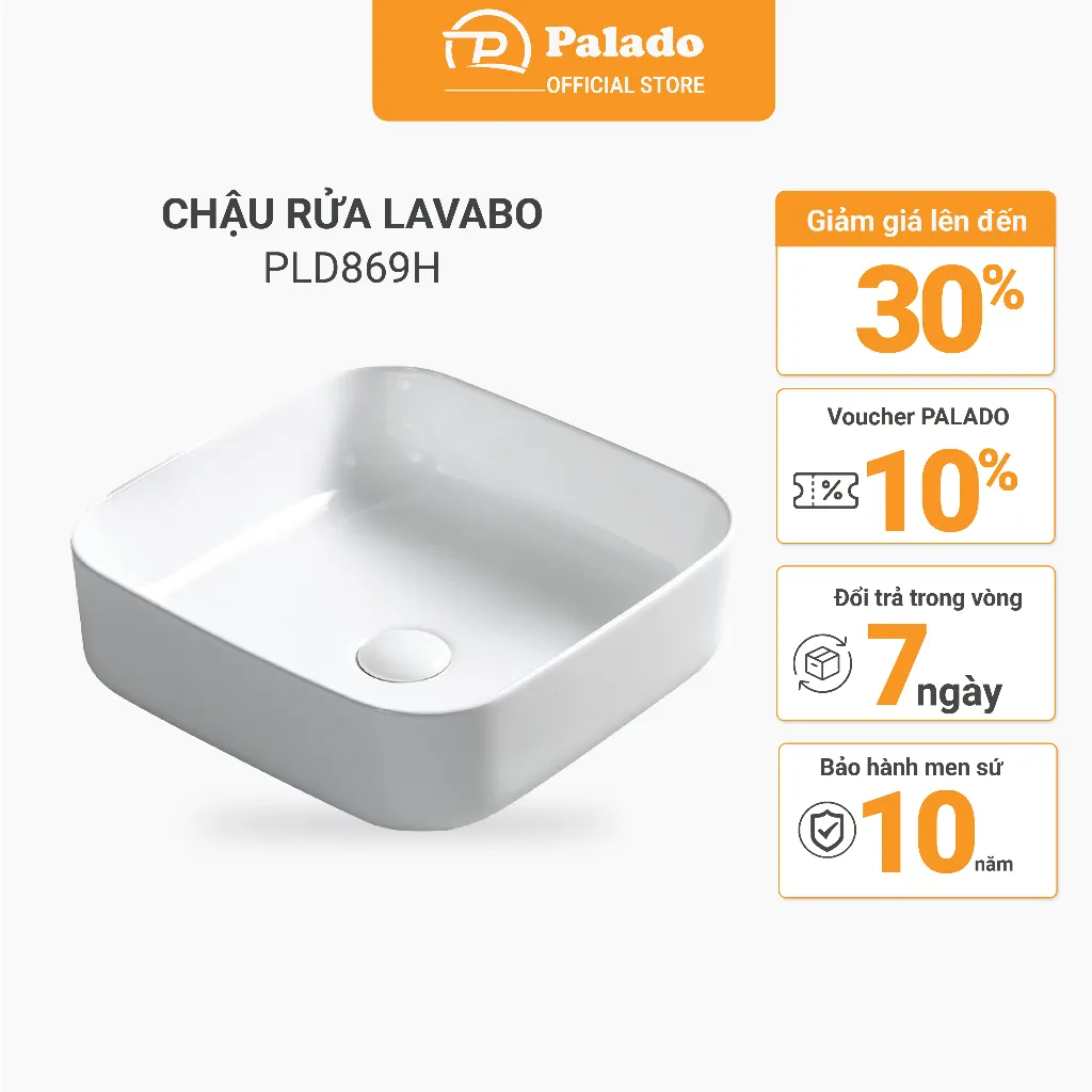 PLD 869H (3) Chậu rửa lavabo PLD-869H dương bàn cao cấp là một tác phẩm nghệ thuật trong thiết kế nội thất phòng tắm