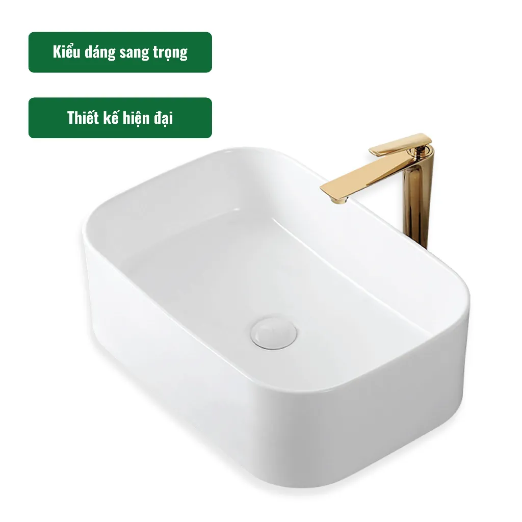 Đặc điểm của bộ chậu rửa lavabo Palado PLD666H dương bàn