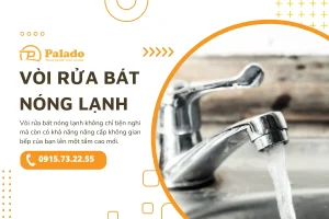 vòi rửa bát nóng lạnh