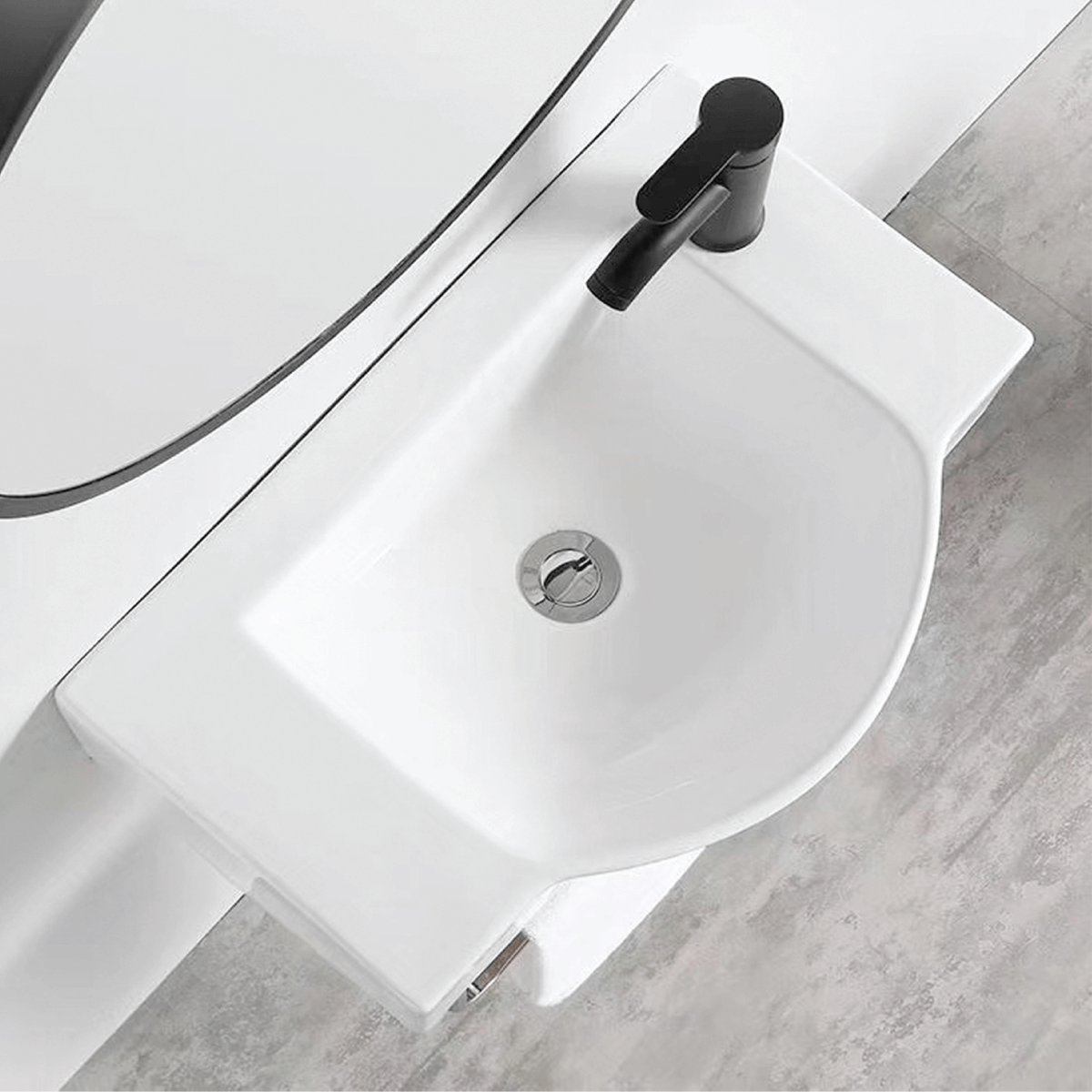 Chậu rửa lavabo Palado PLD668G Màu trắng sang trọng 