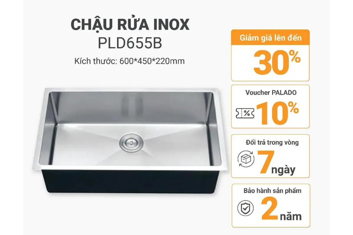 Chậu rửa bát Palado PLD655B