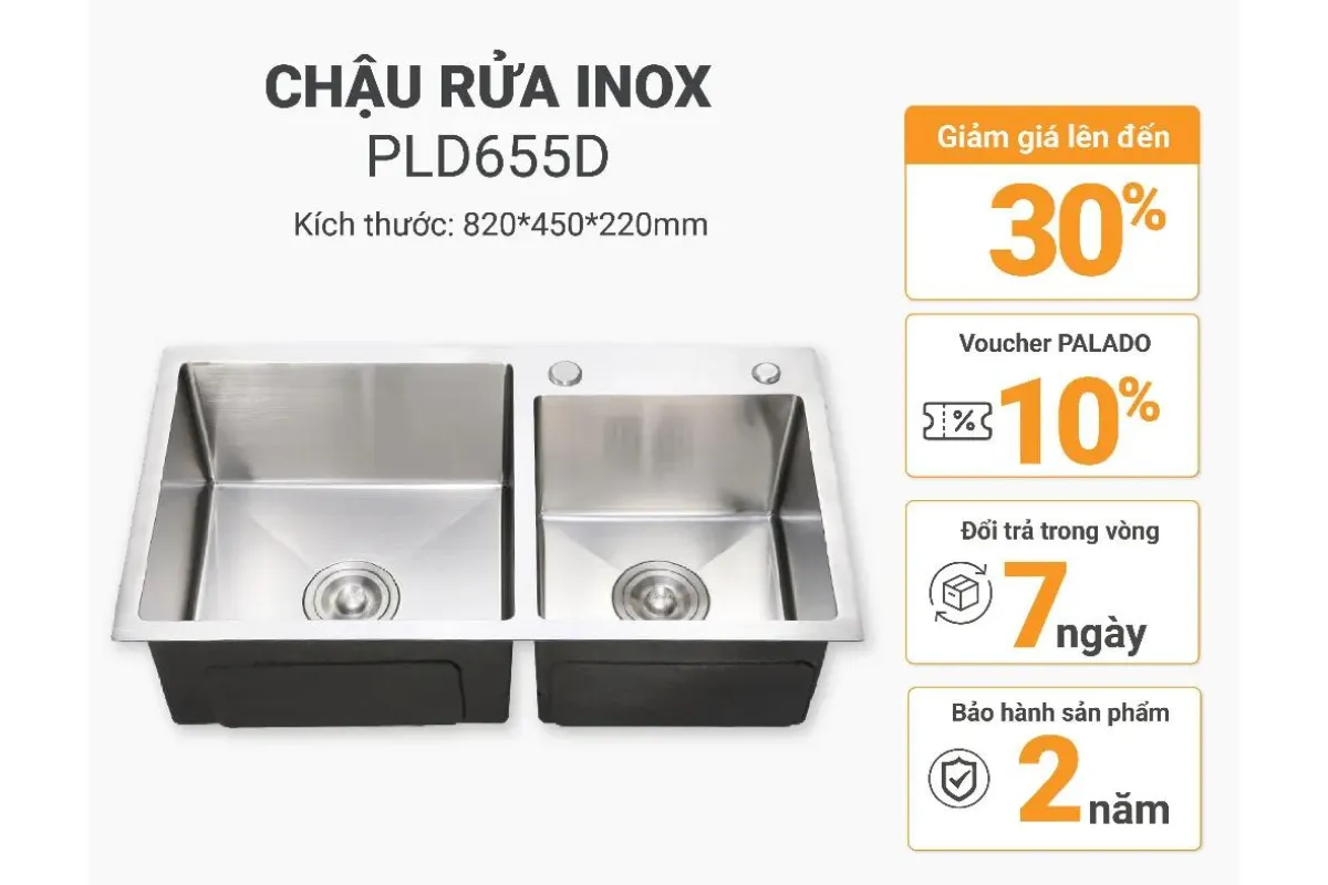 Chậu rửa inox Palado