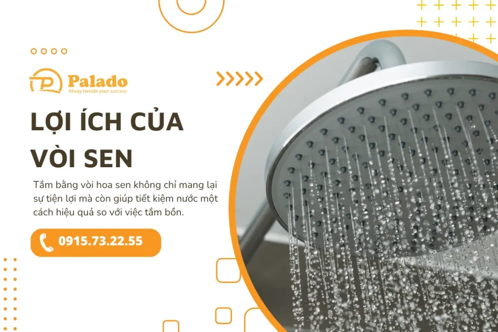 Lợi ích khi sử dụng vòi sen tắm
