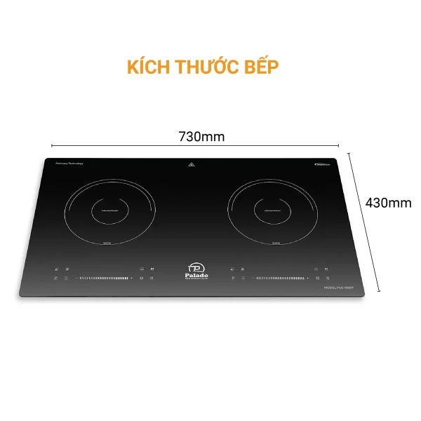 Thông số Kích thước Bếp từ đôi PLD6688F 1200 x 1200