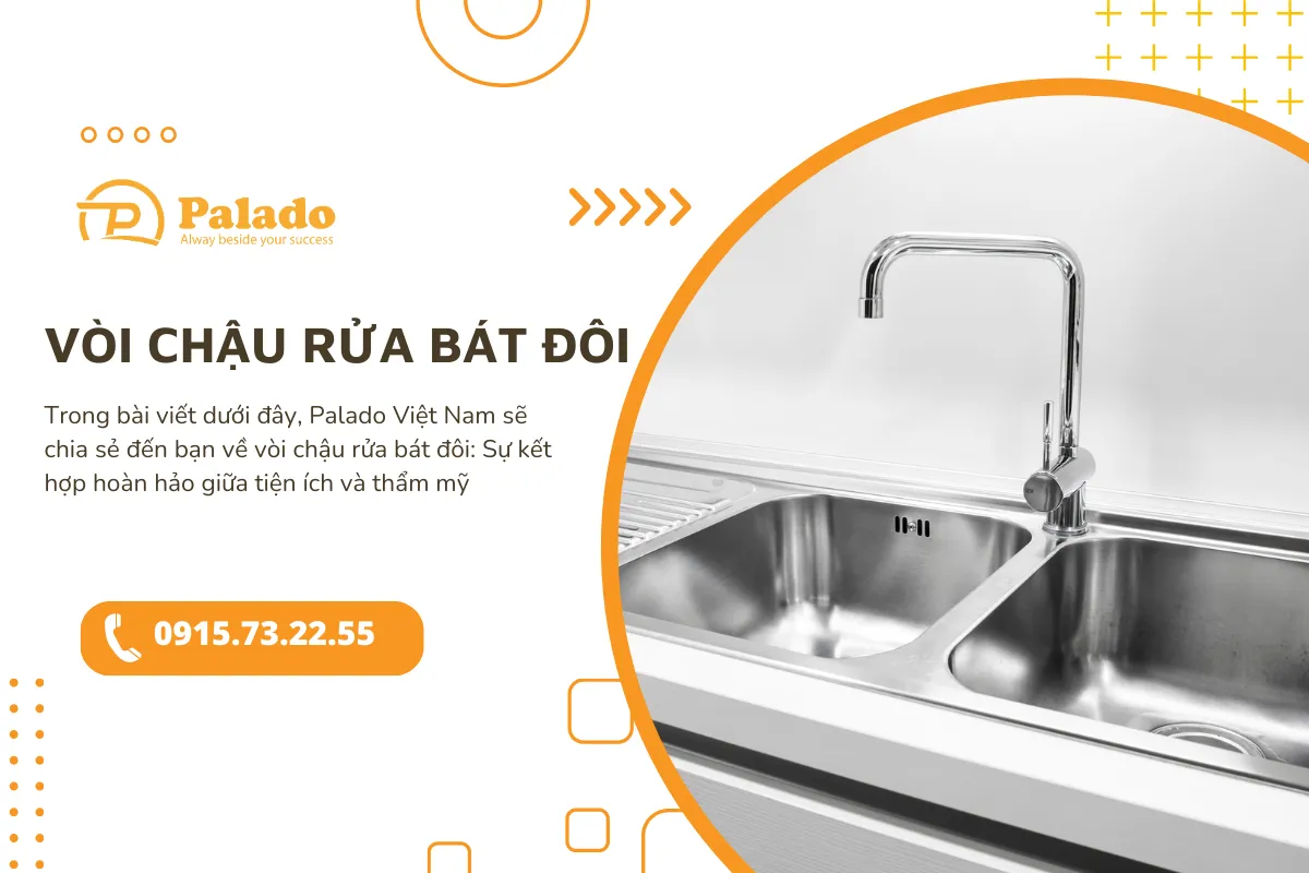Vòi chậu rửa bát đôi là gì Ưu nhược điểm của vòi chậu rửa bát đôi