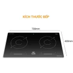 Thông số Kích thước Bếp từ đôi 6688C 1200 x 1200