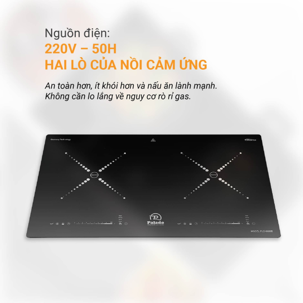 Bếp từ 2 vùng nấu Palado PLD6688B