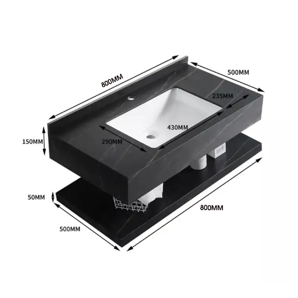 Bàn đá 2 tầng PALADO PLD7012