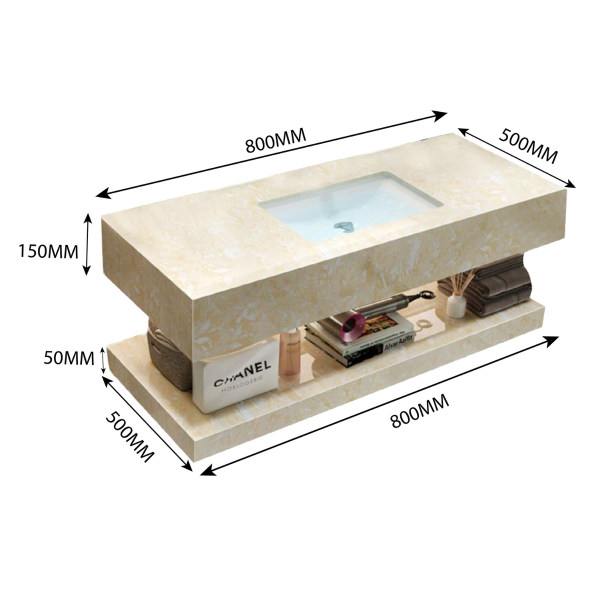 Bàn đá 2 tầng PALADO PLD9012 (1)