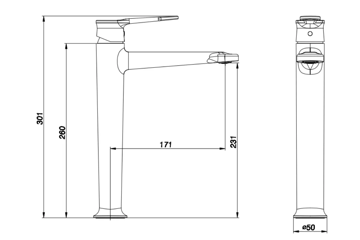 Vòi chậu rửa mặt Palado PLD756A