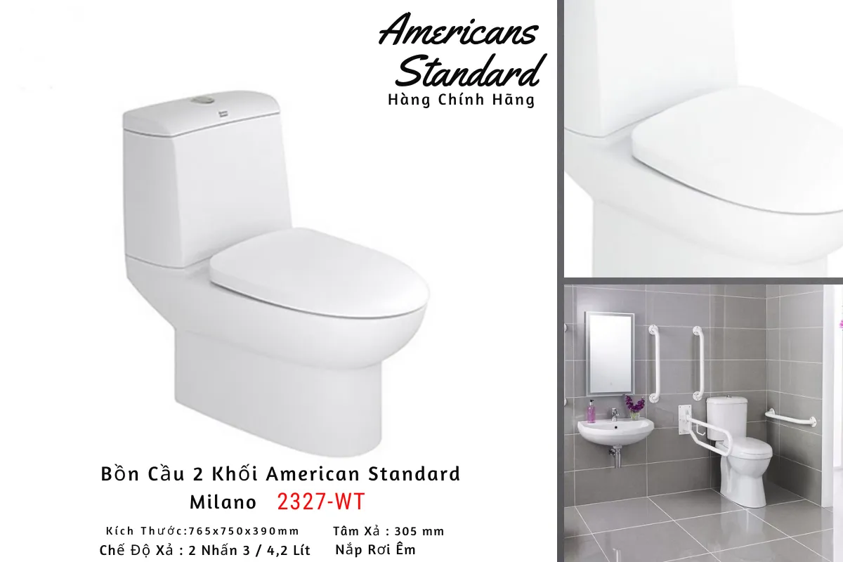 Bồn vệ sinh American Standard 2327 WT 4