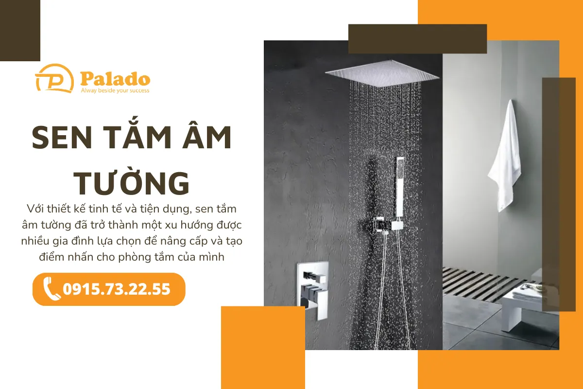 Sen tắm âm tường Lựa chọn thông minh cho không gian tắm hiện đại