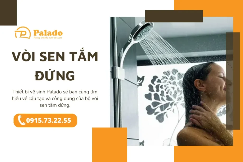 Vòi sen tắm đứng là gì Cấu tạo của bộ vòi sen tắm đứng (1)