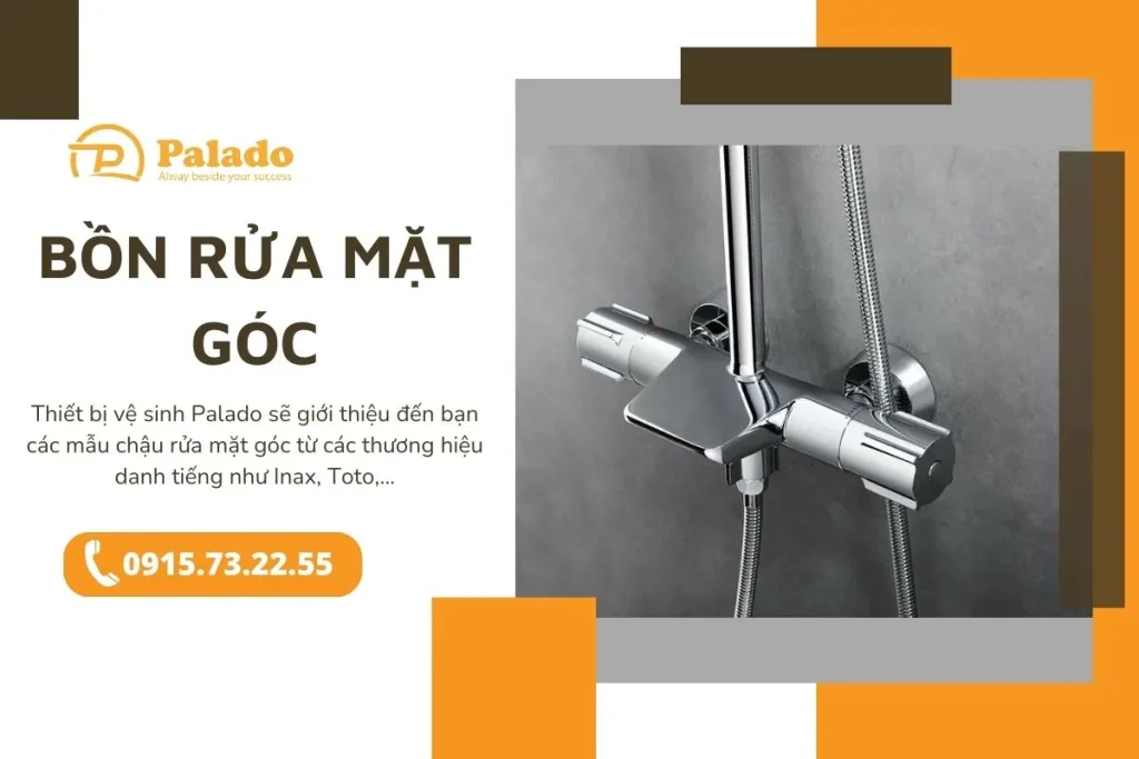 Chậu rửa mặt góc Inax, Toto, Viglacera, Caesar chính hãng, giá rẻ