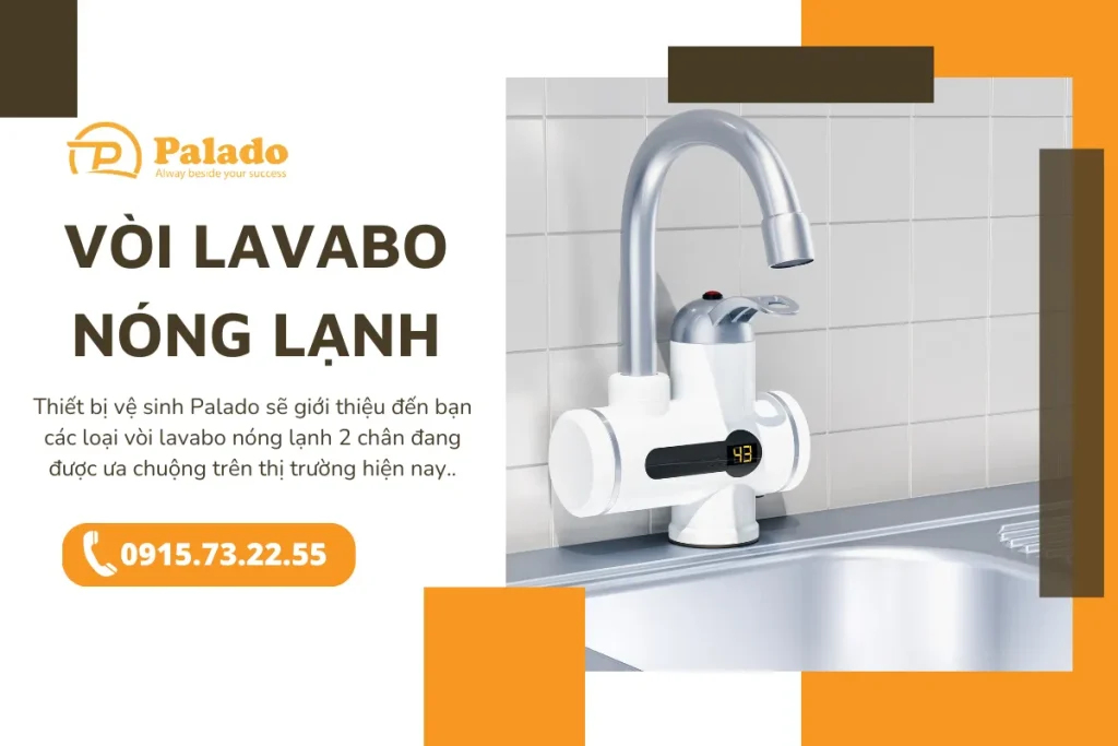 Tổng hợp 6 vòi lavabo nóng lạnh 2 chân chất lượng, giá tốt (3)