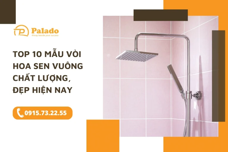 Top 10 mẫu vòi hoa sen vuông chất lượng, đẹp hiện nay