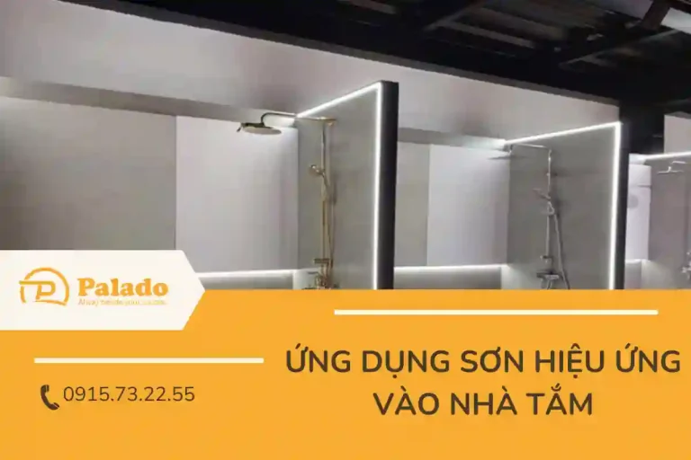 Ứng dụng sơn hiệu ứng vào nhà tắm