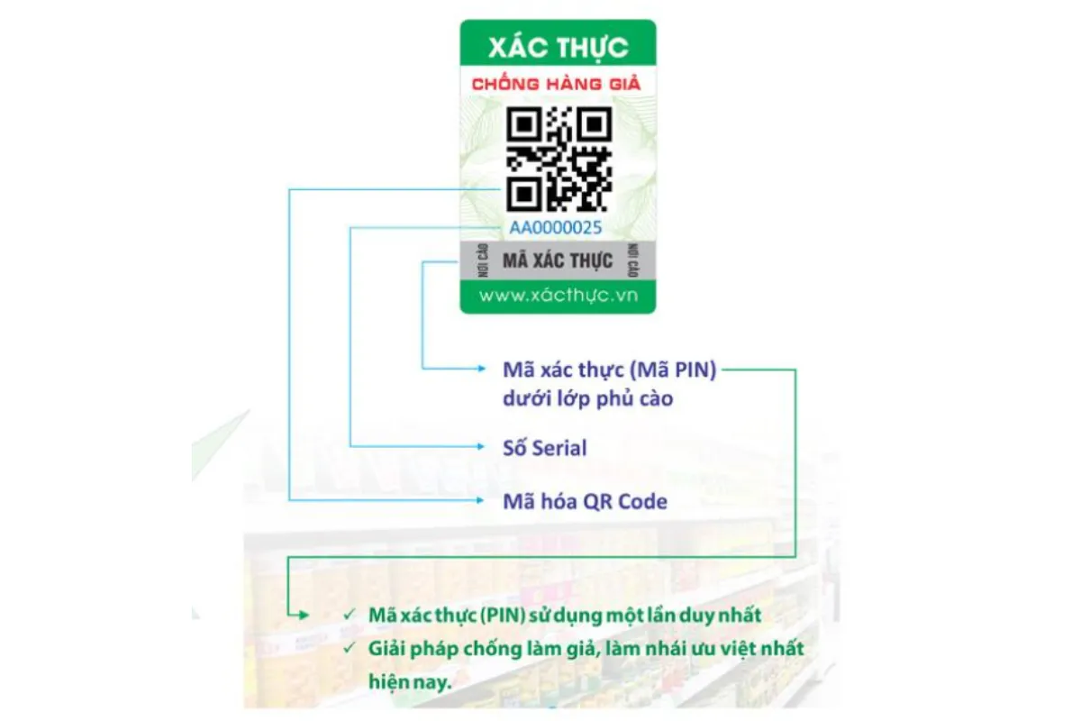 Kiểm tra tem chống hàng giả để nhận biết sản phẩm chính hãng Kiểm tra tem chống hàng giả để nhận biết sản phẩm chính hãng