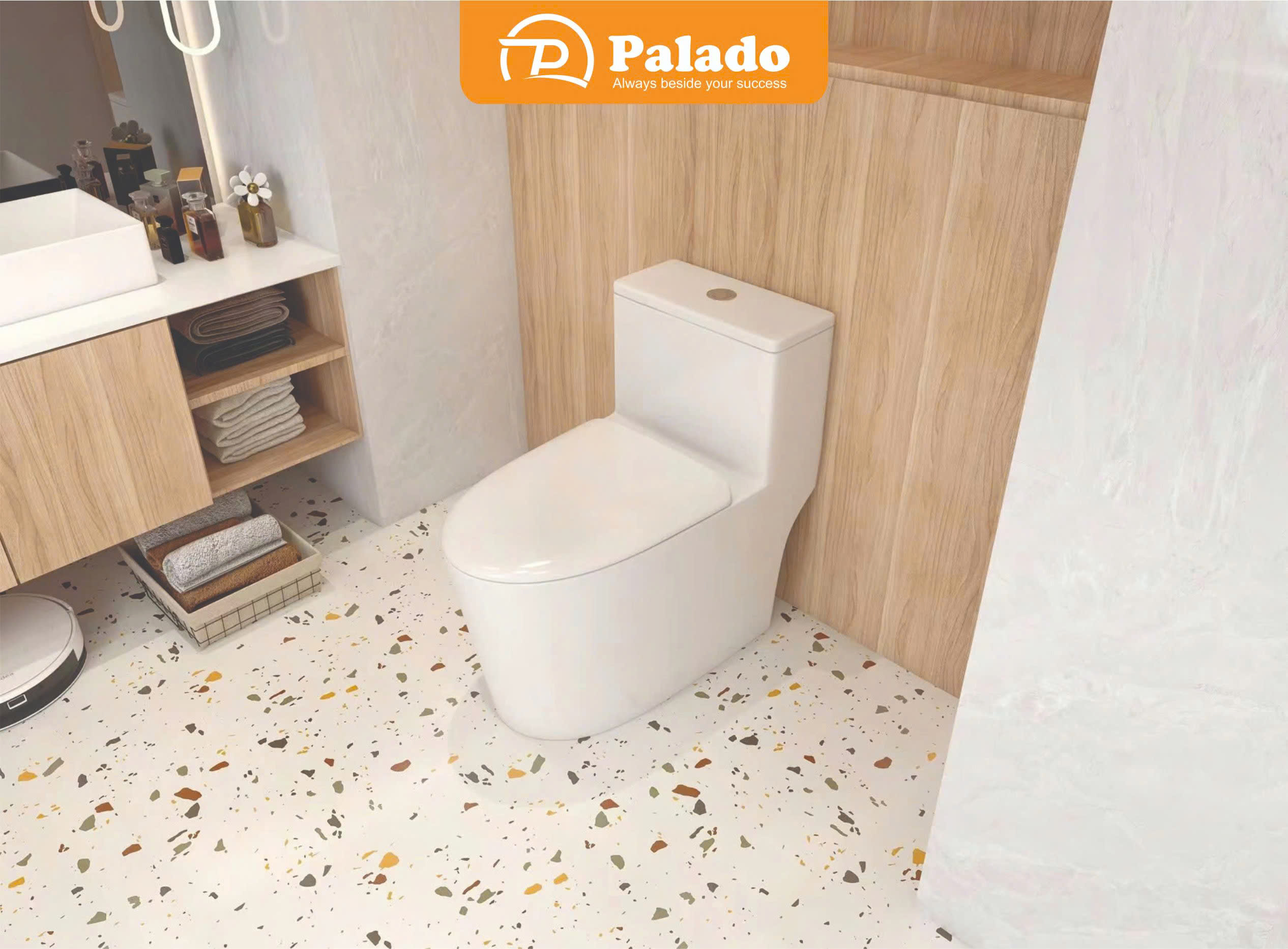 Palado.vn Bệt 671H Trắng Ảnh gốc 10