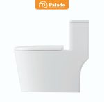 Bồn cầu liền khối xả xoáy Trắng PLD-671H