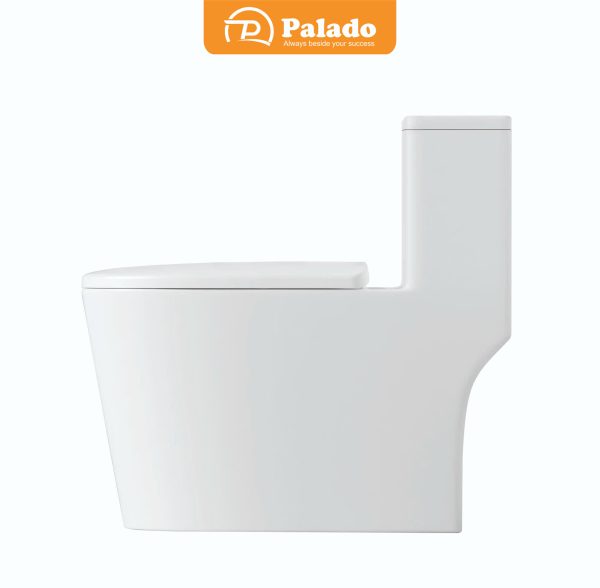 Bồn cầu liền khối xả xoáy Trắng PLD-671H