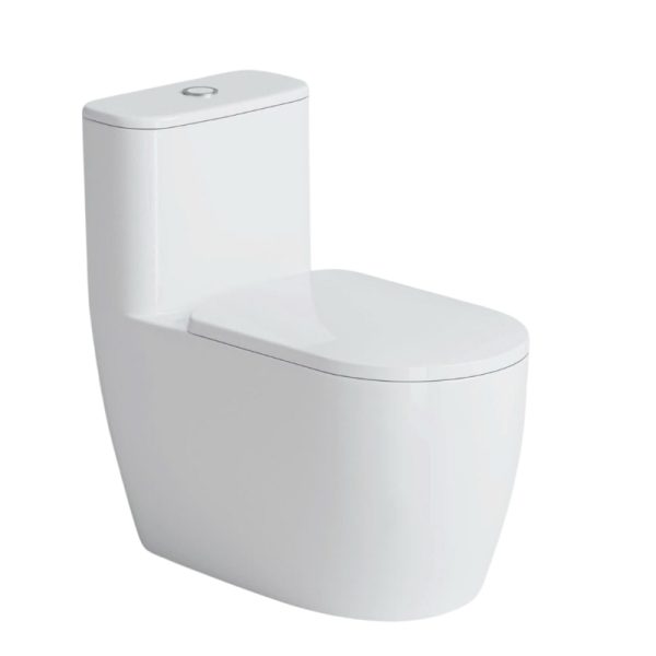 Bồn cầu liền khối xả xoáy Trắng PLD-671K