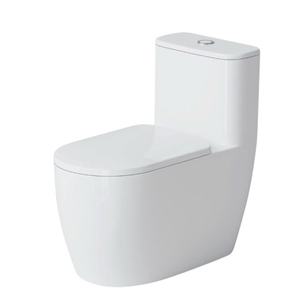 Bồn cầu liền khối xả xoáy Trắng PLD-671K