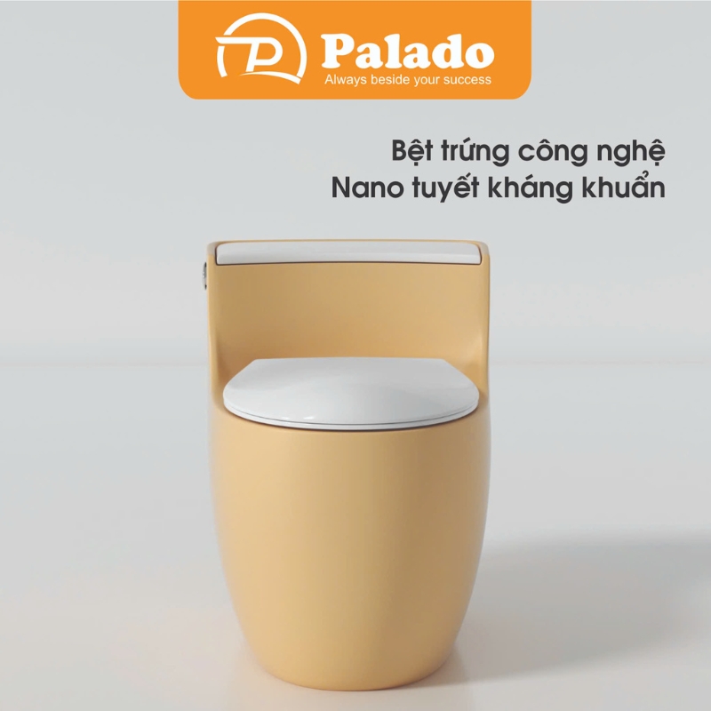 Bồn cầu PLD-672D được làm từ chất liệu gốm sứ cao cấp với lớp men chống bám bẩn Bồn cầu PLD-672D được làm từ chất liệu gốm sứ cao cấp với lớp men chống bám bẩn