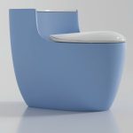 Bồn cầu liền khối xả xoáy S-trap Xanh Dương (Siphonic One-Piece Toilet S-trap PLD-672E)