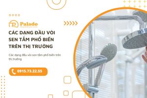 Các dạng đầu vòi sen tắm phổ biến trên thị trường
