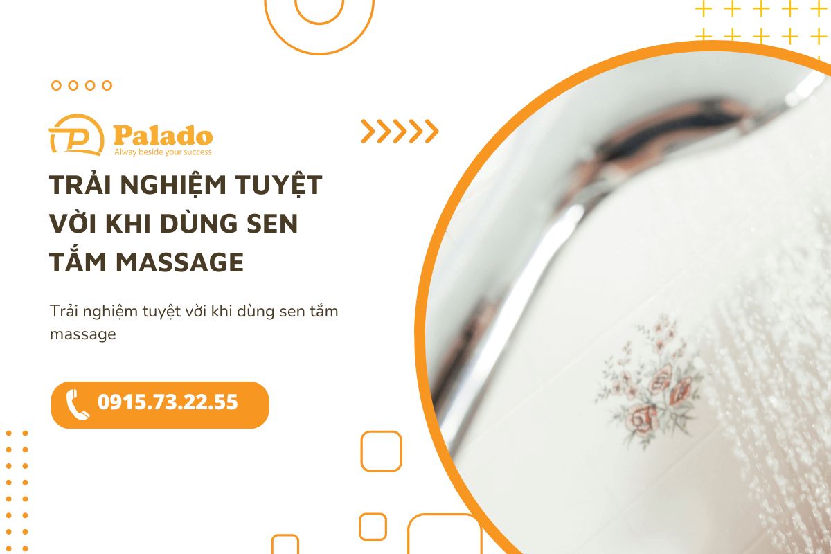 Trải nghiệm tuyệt vời khi dùng sen tắm massage
