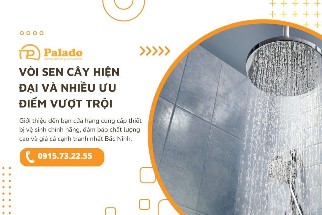 Vòi sen cây hiện đại và nhiều ưu điểm vượt trội