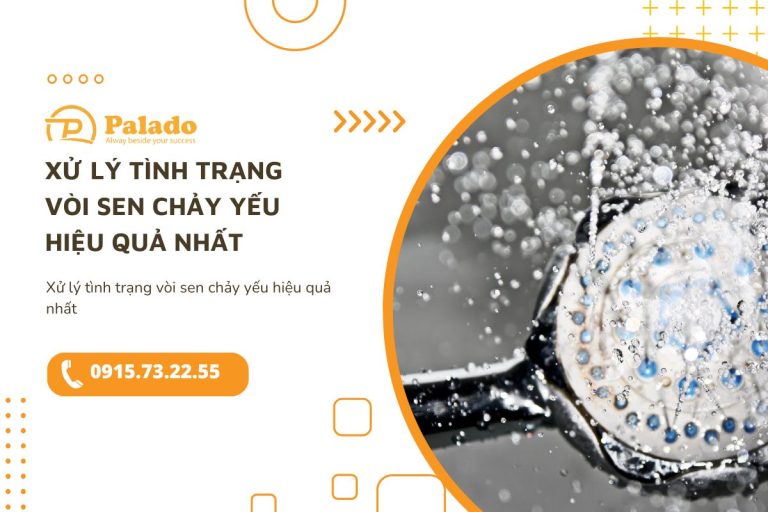Xử lý tình trạng vòi sen chảy yếu hiệu quả nhất