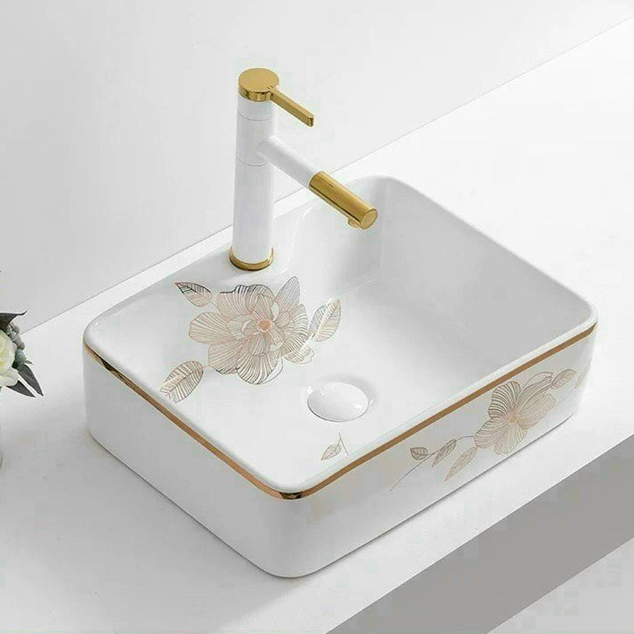Lavabo vuông đặt bàn
