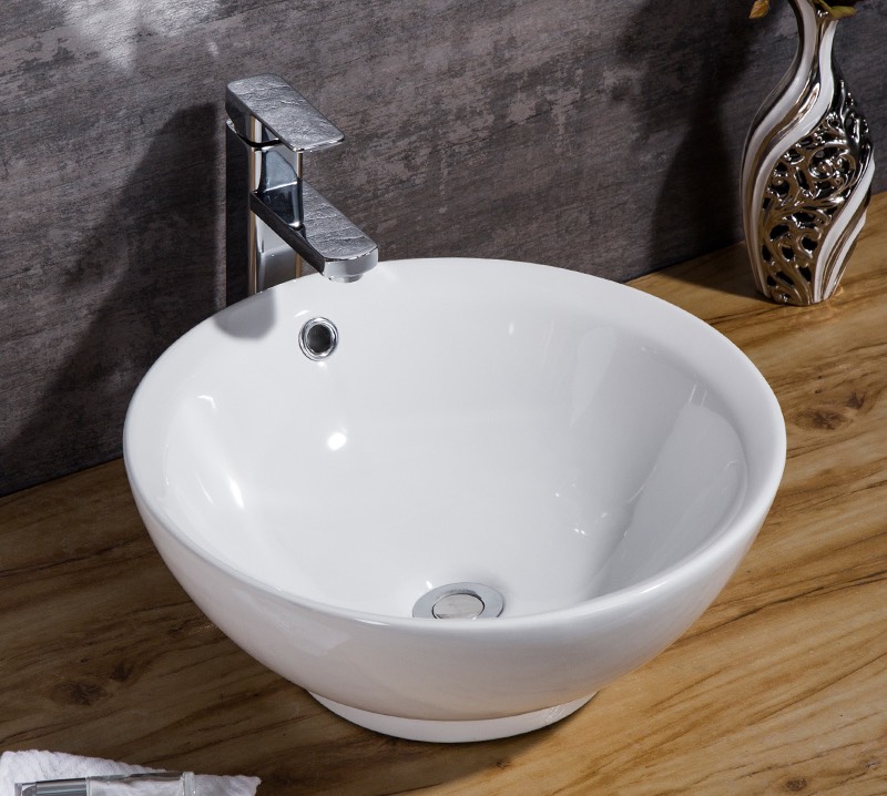 Lavabo sứ trắng cao cấp