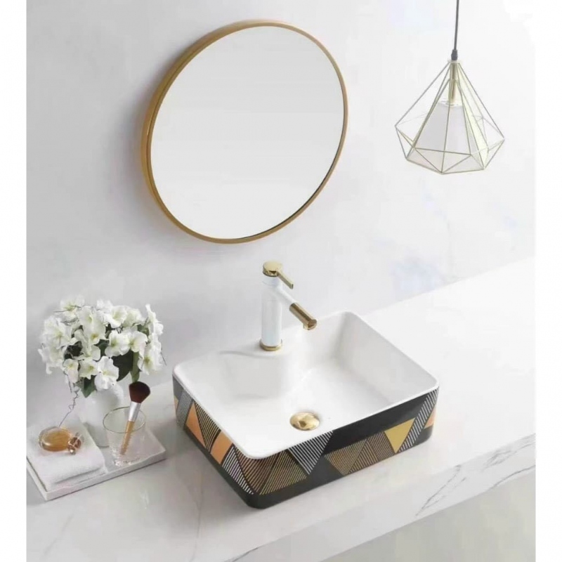 Lavabo vuông đặt bàn