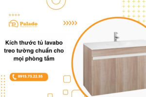 Kích thước tủ lavabo treo tường