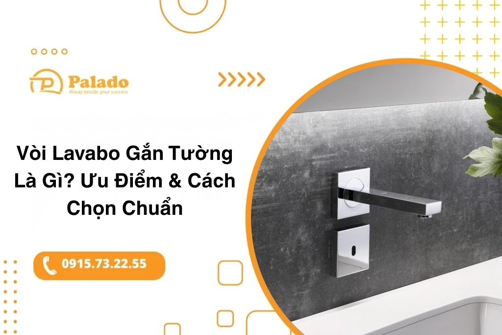 vòi lavabo gắn tường