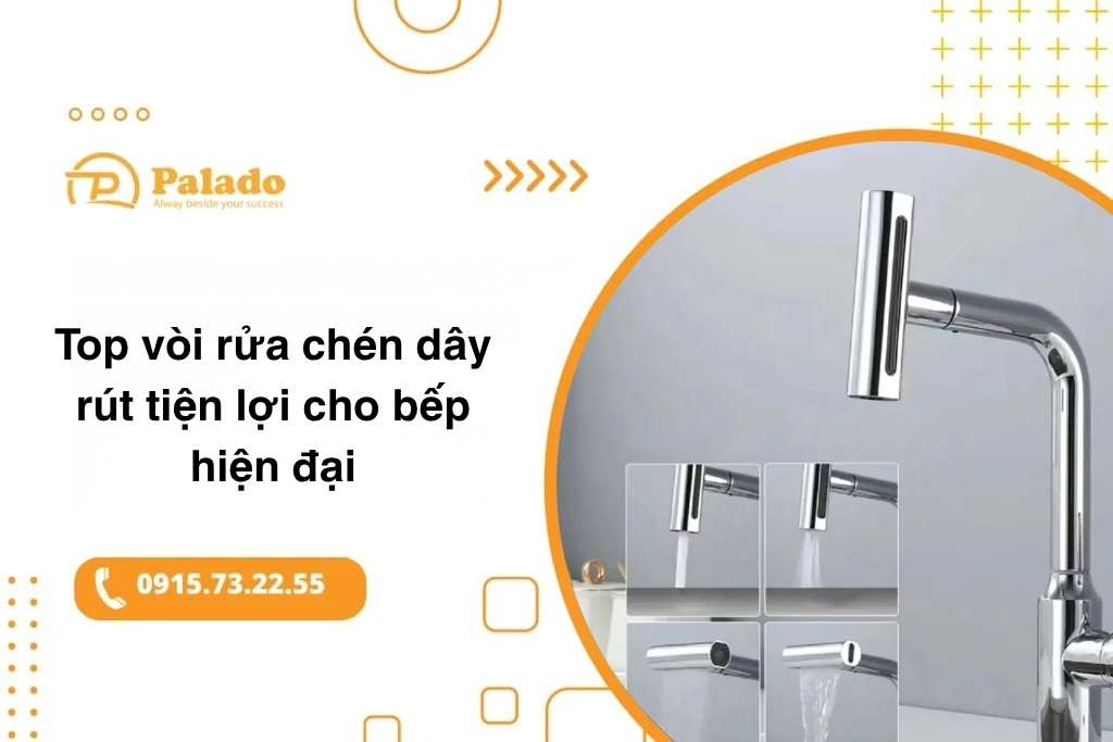 vòi rửa chén dây rút