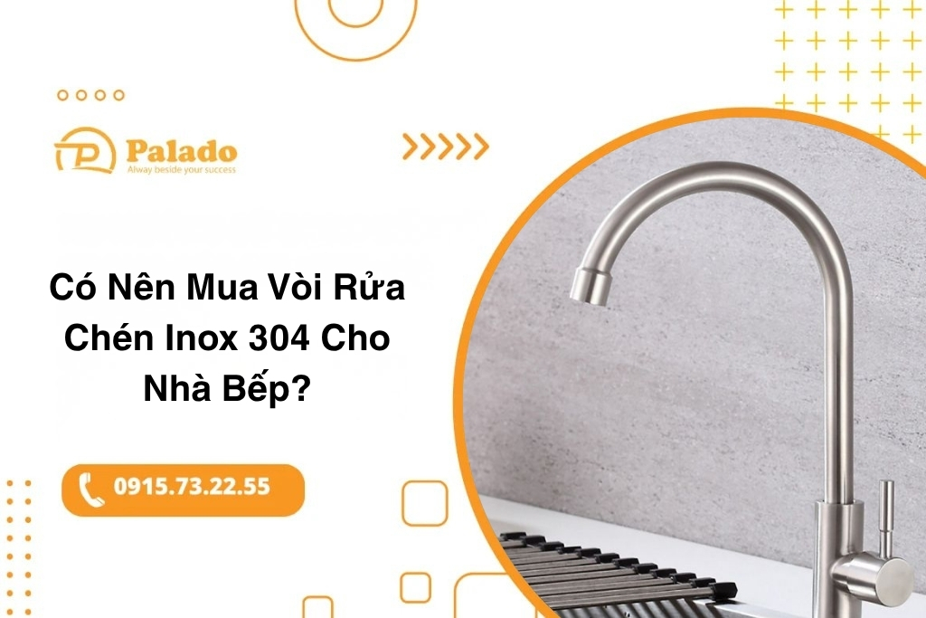 vòi rửa chén inox 304