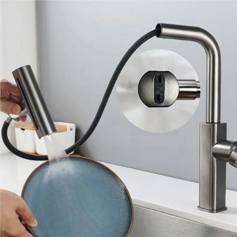 vòi rửa chén xoay 360